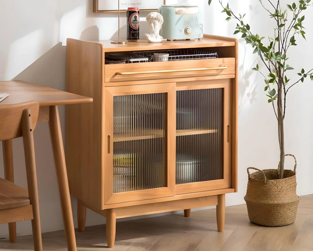 sideboard buffet with glass doors