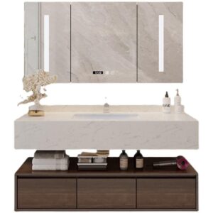 Smart LED Mirror Cabinet and Sink Set